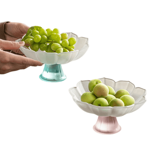 Ciotola Materiale Vetro Diverse Colorazioni Vassoio Alimenti Decorazione Moderna Innovativa-INTERIOR DREAM DESIGN