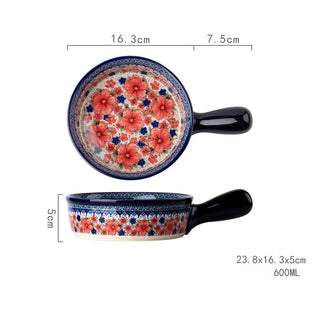 Ciotola Tegame Cucina Casa Ceramica Fantasia Fiori Colorati Diverse Dimensioni-INTERIOR DREAM DESIGN