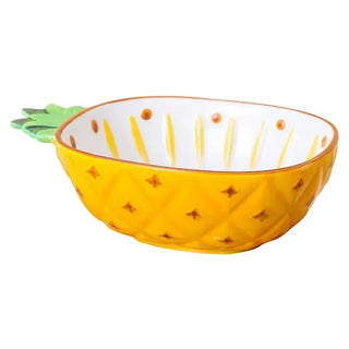 Ciotole Piatti Decorativi Diversi Modelli Design Frutta Ananas Fragola Limone Ceramica Dipinta Mano-INTERIOR DREAM DESIGN