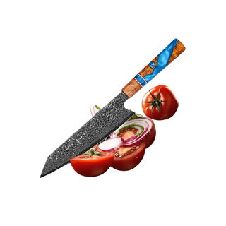 Coltello Grande Acciaio Inossidabile Multicolore Grigio Carne Tagliente Resistente Pratico-INTERIOR DREAM DESIGN