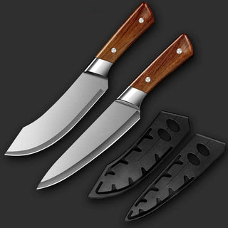 Coltello Materiale Acciaio Con Manico Plastica Diverse Dimensioni Decorazione Cucina Resistente-INTERIOR DREAM DESIGN