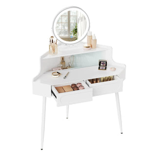 Comò Bianco Specchio Elegante Pratico Comodo Capiente Camera Letto Resistente-INTERIOR DREAM DESIGN