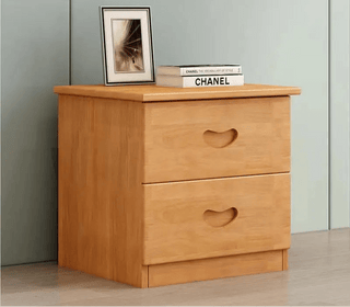 Comodino Camera Letto Legno Diversi Colori Due Cassetti Arredamento Semplice-INTERIOR DREAM DESIGN