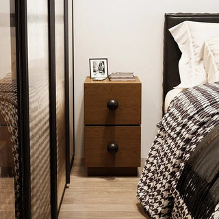 Comodino Design Semplice Materiale Legno Decorazione Camera Diverse Colorazioni-INTERIOR DREAM DESIGN
