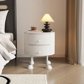 Comodino Materiale Legno Design Creativo Con Piedi Decorazione Camera Creativa-INTERIOR DREAM DESIGN