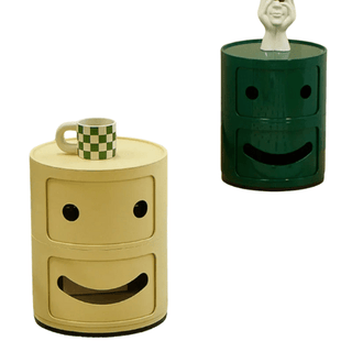 Comodino Simpatico Smile Apribile Contenitore Arredamento Colorato Colori Vivaci Arredo Casa-INTERIOR DREAM DESIGN