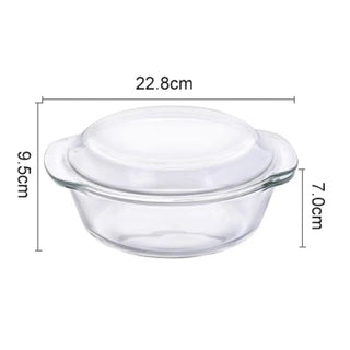 Contenitore Ciotola Vetro Trasparente Diverse Dimensioni Capacità Cucina Casa-INTERIOR DREAM DESIGN