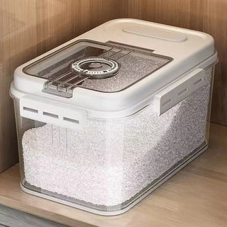 Contenitore Riso Pasta Cereali Plastica Farina Resistente Utile Organizer Cucina Leggero-INTERIOR DREAM DESIGN