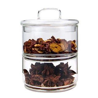 Contenitori Materiale Vetro Trasparente Diverse Dimensioni Contenitori Porta Spezie Decorazione Cucina-INTERIOR DREAM DESIGN