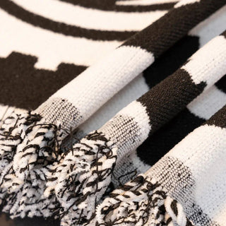 Copridivano Marrone Nero Fantasia Elegante Particolare Diverse Dimensioni Arredamento Decorazione Casa-INTERIOR DREAM DESIGN