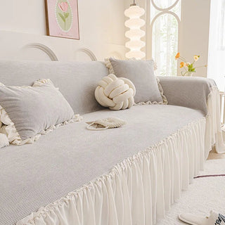 Copridivano Tulle Diversi Colori Dimensioni Arredamento Casa Divano-INTERIOR DREAM DESIGN