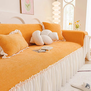 Copridivano Tulle Diversi Colori Dimensioni Arredamento Casa Divano-INTERIOR DREAM DESIGN