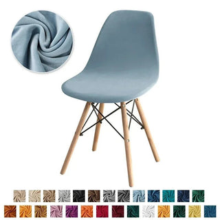 Coprisedie Set 1/2/4/6 Pezzi Velluto Morbido Comodo Diversi Colori Arredamento Casa Salotto - INTERIOR DREAM DESIGN