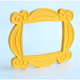 Cornice Giallo Modello Creativo Decorazione Moderna Legno Dettaglio Decorazione Parete Arredo-INTERIOR DREAM DESIGN