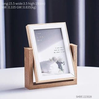 Cornice Semplice Moderna Legno Decorazione Casa Cornice Rotante Vetrina Cornice-INTERIOR DREAM DESIGN