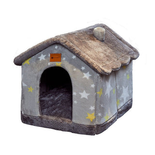 Cuccia Pieghevole Calda Morbida Cani Gatti Design Casetta - INTERIOR DREAM DESIGN