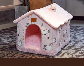 Cuccia Pieghevole Calda Morbida Cani Gatti Design Casetta - INTERIOR DREAM DESIGN
