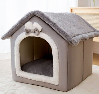 Cuccia Pieghevole Calda Morbida Cani Gatti Design Casetta - INTERIOR DREAM DESIGN