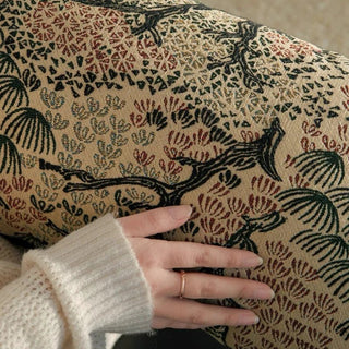 Cuscino Orizzontale Beige Design Fantasia Poliestere Fibra Imbottitura Inclusa-INTERIOR DREAM DESIGN