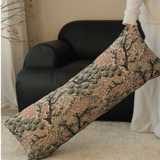 Cuscino Orizzontale Beige Design Fantasia Poliestere Fibra Imbottitura Inclusa-INTERIOR DREAM DESIGN