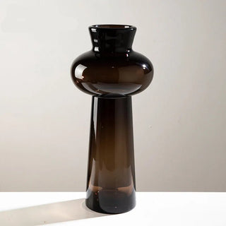 Decorazione Casa Composizione Floreale Vaso In Vetro Decorazione Tavolo Colore Neutro-INTERIOR DREAM DESIGN