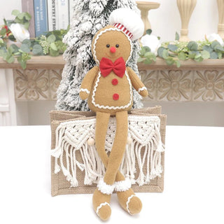 Decorazioni Natalizie Peluche Omino Pan Di Zenzero Natale Arredamento Ornamenti Casa Interno - INTERIOR DREAM DESIGN