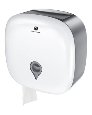 Dispenser Impermeabile Carta Igienica Bagno Accessori Bianco Nero Plastica Comodo-INTERIOR DREAM DESIGN