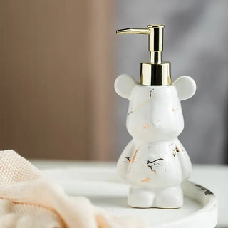 Dispenser Per Sapone In Ceramica Piccole Dimensioni A Forma Di Orso Bello Elegante Design Casa - INTERIOR DREAM DESIGN