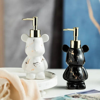 Dispenser Per Sapone In Ceramica Piccole Dimensioni A Forma Di Orso Bello Elegante Design Casa - INTERIOR DREAM DESIGN