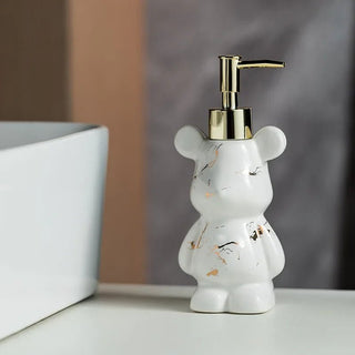 Dispenser Per Sapone In Ceramica Piccole Dimensioni A Forma Di Orso Bello Elegante Design Casa - INTERIOR DREAM DESIGN