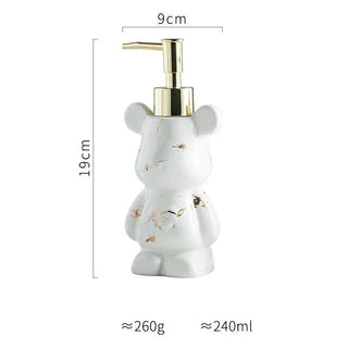 Dispenser Per Sapone In Ceramica Piccole Dimensioni A Forma Di Orso Bello Elegante Design Casa - INTERIOR DREAM DESIGN