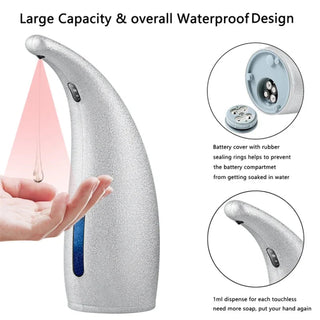 Dispenser Sapone Automatico 300ml Sensore Infrarossi Senza Contatto - INTERIOR DREAM DESIGN