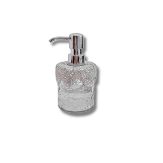 Dispenser Sapone Elegante Strass Diversi Colori Capacità 300ml Piccole Dimensioni-INTERIOR DREAM DESIGN