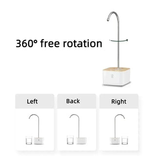 Distributore Acqua Nero Bianco USB Elettrico Cucina Utile Resistente Innovativo Piccolo-INTERIOR DREAM DESIGN