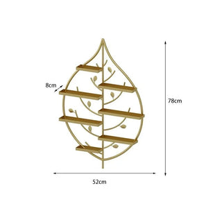 Espositore Materiale Metallo Modello Floreale Diverse Colorazioni Design Creativo Arredo Parete-INTERIOR DREAM DESIGN