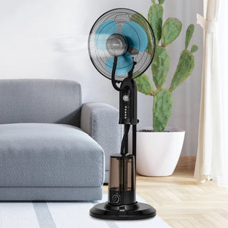 Fan with JOCCA nebulizer with 3.2 liter tank, timer, 3 speeds, swing mode, reclining head and 75W power. Fresh air for indoor and outdoor. IDEAL for summer heat. - INTERIOR DREAM DESIGN