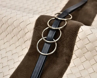 Federa Cuscino Beige Marrone Dettagli Particolari Ecopelle Camoscio Alta Qualità-INTERIOR DREAM DESIGN