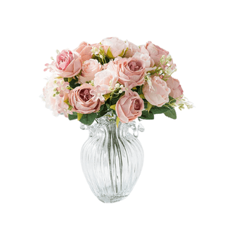 Fiori Finti Diversi Colori Seta 5 Rami Bouquet Piante Fiore Arredamento Decorazione Casa Feste-INTERIOR DREAM DESIGN