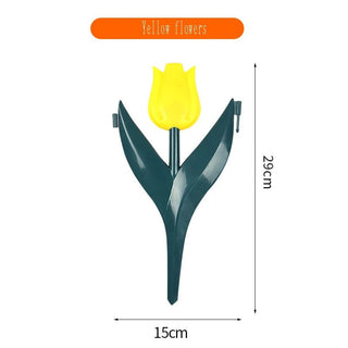 Fiori Finti Recinzione Plastica Diversi Colori Tulipano Decorazione Giardino Esterno Casa-INTERIOR DREAM DESIGN