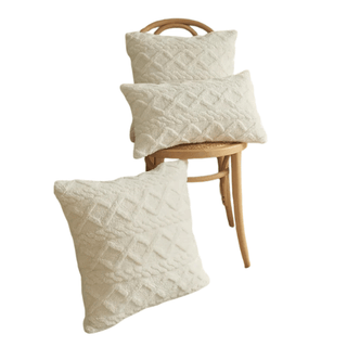 Fodere Cuscini Motivo Geometrico Morbido Peluche Decorazione Casa Colori Primavera-INTERIOR DREAM DESIGN