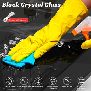 Fornello Induzione 4 Piastre Fornelli Blocco Sicurezza Touch Screen Nero Effetto Marmo Elettrodomestici Cucina-INTERIOR DREAM DESIGN