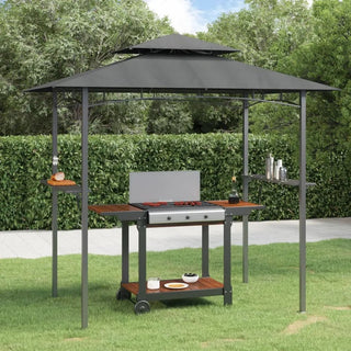 Gazebo Accogliente Barbecue Resistente All'Acqua Ventilazione Eccellente Design Conveniente Comodo Ripiano Gancio Arredamento Esterno Casa - INTERIOR DREAM DESIGN