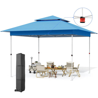 Gazebo Outdoor Pop up Canopy Tent 3.6x3.6m with Curtains and Shelter for Patio, Party & Backyard 12'x12' Folding Instant Shelter - INTERIOR DREAM DESIGN