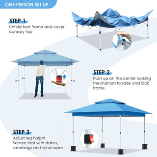 Gazebo Outdoor Pop up Canopy Tent 3.6x3.6m with Curtains and Shelter for Patio, Party & Backyard 12'x12' Folding Instant Shelter - INTERIOR DREAM DESIGN