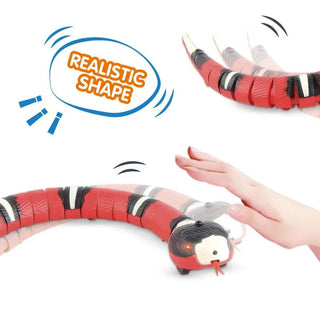 Giochi Automatici Elettronici Serpente Tessuto Plastica Batteria Integrata Animali Domestici - INTERIOR DREAM DESIGN