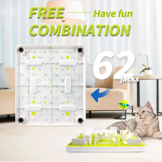 Gioco Animali Domestici Bianco Verde Plastica Mangiatoia Inclusa - INTERIOR DREAM DESIGN