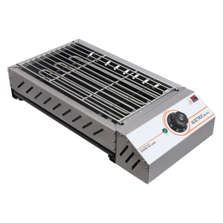 Griglia Elettrica Argento Acciaio Comoda Resistente Pratica Utile Cucinare Inossidabile-INTERIOR DREAM DESIGN