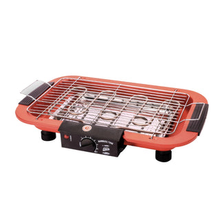 Griglia Elettrica Casa Cucina Potente Nera Arancione Barbecue Facile Usare Pratica-INTERIOR DREAM DESIGN