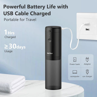 Idropulsore Pulizia Denti Getto Acqua 4 Ricambi Accessori Ricaricabile USB Elettrodomestici Casa-INTERIOR DREAM DESIGN