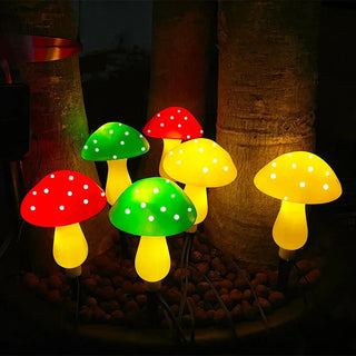 Illuminazione Esterna a Forma Di Funghi Due Colori Led Waterproof Vari Set Modalità Di Illuminazione - INTERIOR DREAM DESIGN